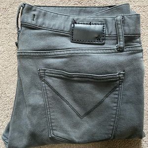 John Varvatos grey jeans. Bowery slim straight.